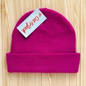 Cat & Jack Fuchsia Pink Girls Beanie Hat